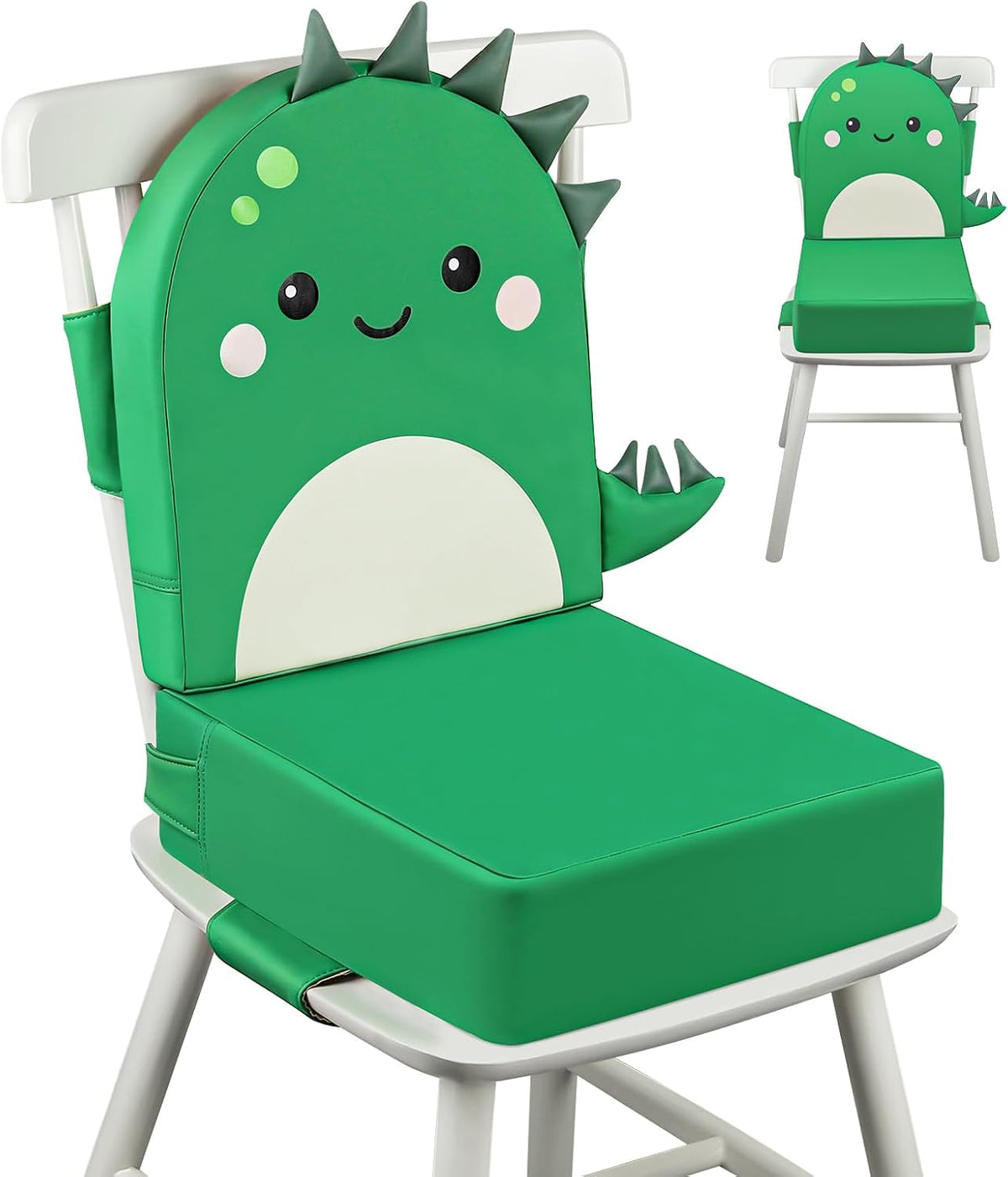Toddler Booster Seat for Dining Table with Backrest, 4" Kids Booster Seat
