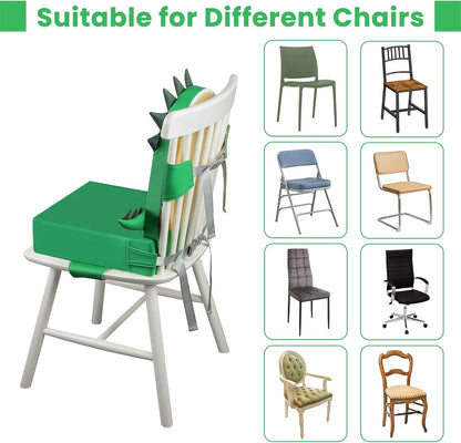 Toddler Booster Seat for Dining Table with Backrest, 4" Kids Booster Seat