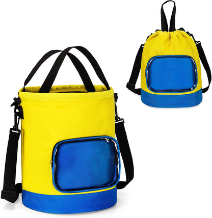 Drawstring Toy Storage Organizer Bag for Building Bricks (Large)