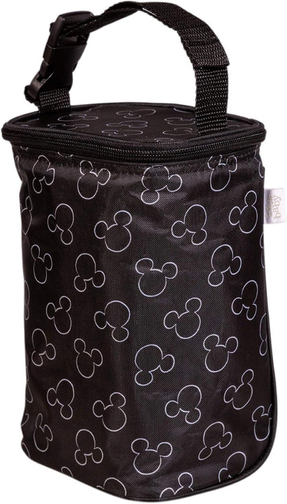 J.L. Childress Disney Baby Bottle Bag Breastmilk Cooler 2-4 Bottles, Mickey