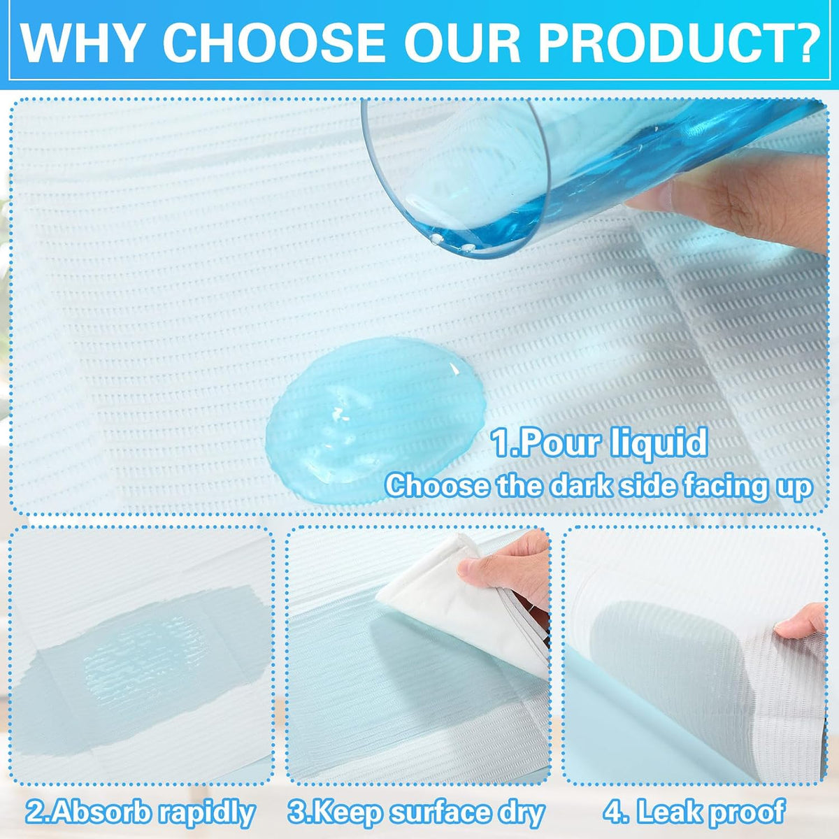 100pcs Disposable Changing Liner 2-ply Baby Changing Station Pad Disposable Changing Pads Diaper Changing Mat Portable Sanitary Liner Refills for Commercial Restrooms (Pink)