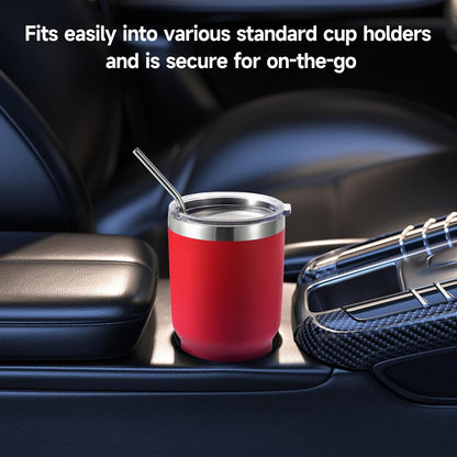 Volhoply 30oz Insulated Tumbler with Lid and Straw, Double Wall Inner & Outer 304 Stainless Steel Coffee Cup, Travel Mug Reusable Thermal Cup for Cold & Hot Drinks (Navy,1 Pack)