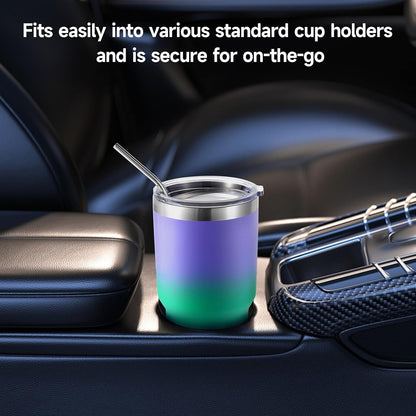 Volhoply 30oz Insulated Tumbler with Lid and Straw, Double Wall Inner & Outer 304 Stainless Steel Coffee Cup, Travel Mug Reusable Thermal Cup for Cold & Hot Drinks (Navy,1 Pack)