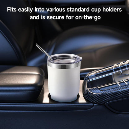 Volhoply 30oz Insulated Tumbler with Lid and Straw, Double Wall Inner & Outer 304 Stainless Steel Coffee Cup, Travel Mug Reusable Thermal Cup for Cold & Hot Drinks (Navy,1 Pack)