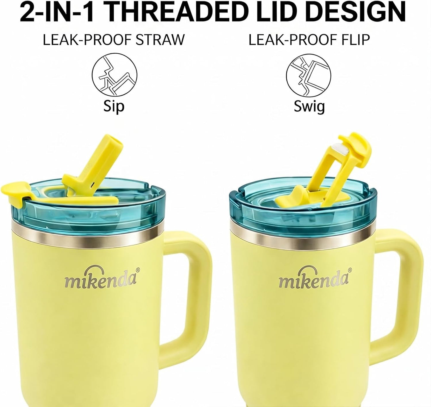Insulated Tumbler with Straw | Double Wall Stainless Steel Travel Mug | Leak Proof Lid, 24hr Cold & 12hr Hot | Reusable Water Bottle for Office, Gym, Hiking (olive green, 40, Fluid Ounces)