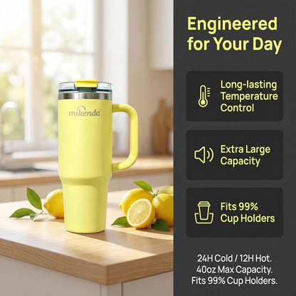 Insulated Tumbler with Straw | Double Wall Stainless Steel Travel Mug | Leak Proof Lid, 24hr Cold & 12hr Hot | Reusable Water Bottle for Office, Gym, Hiking (olive green, 40, Fluid Ounces)