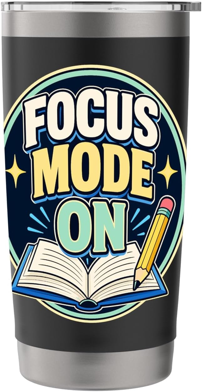 Focus Mode On Study Learn Stainless Steel Insulated Tumbler