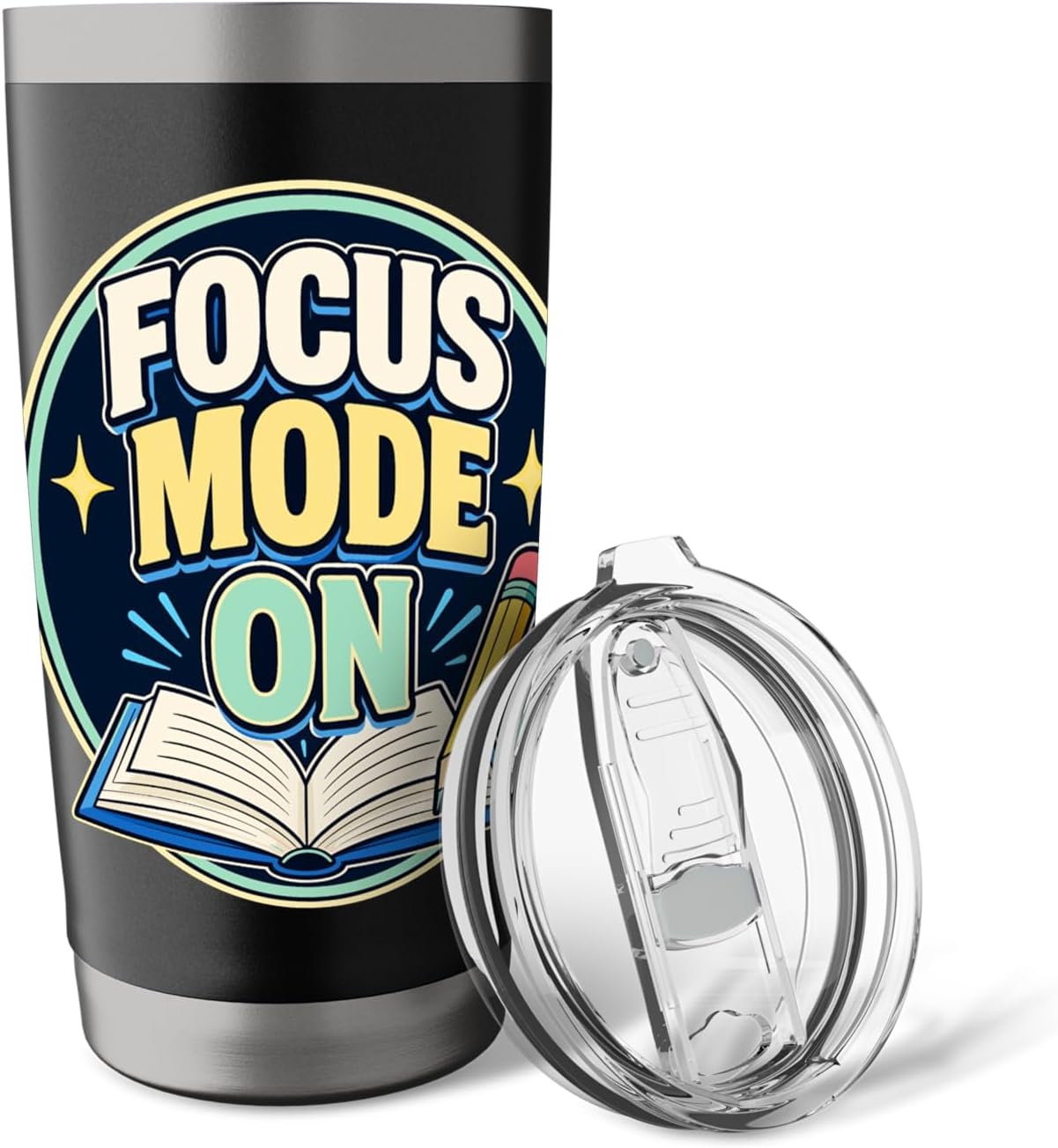 Focus Mode On Study Learn Stainless Steel Insulated Tumbler
