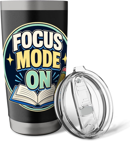Focus Mode On Study Learn Stainless Steel Insulated Tumbler