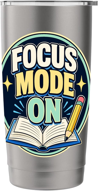Focus Mode On Study Learn Stainless Steel Insulated Tumbler