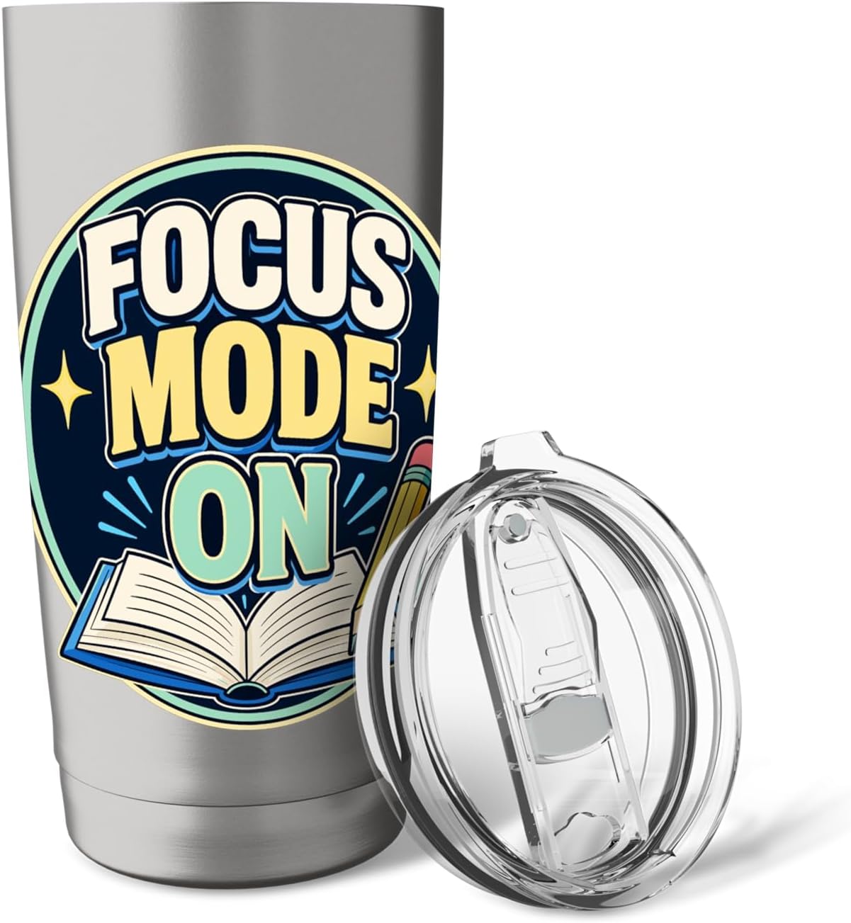 Focus Mode On Study Learn Stainless Steel Insulated Tumbler