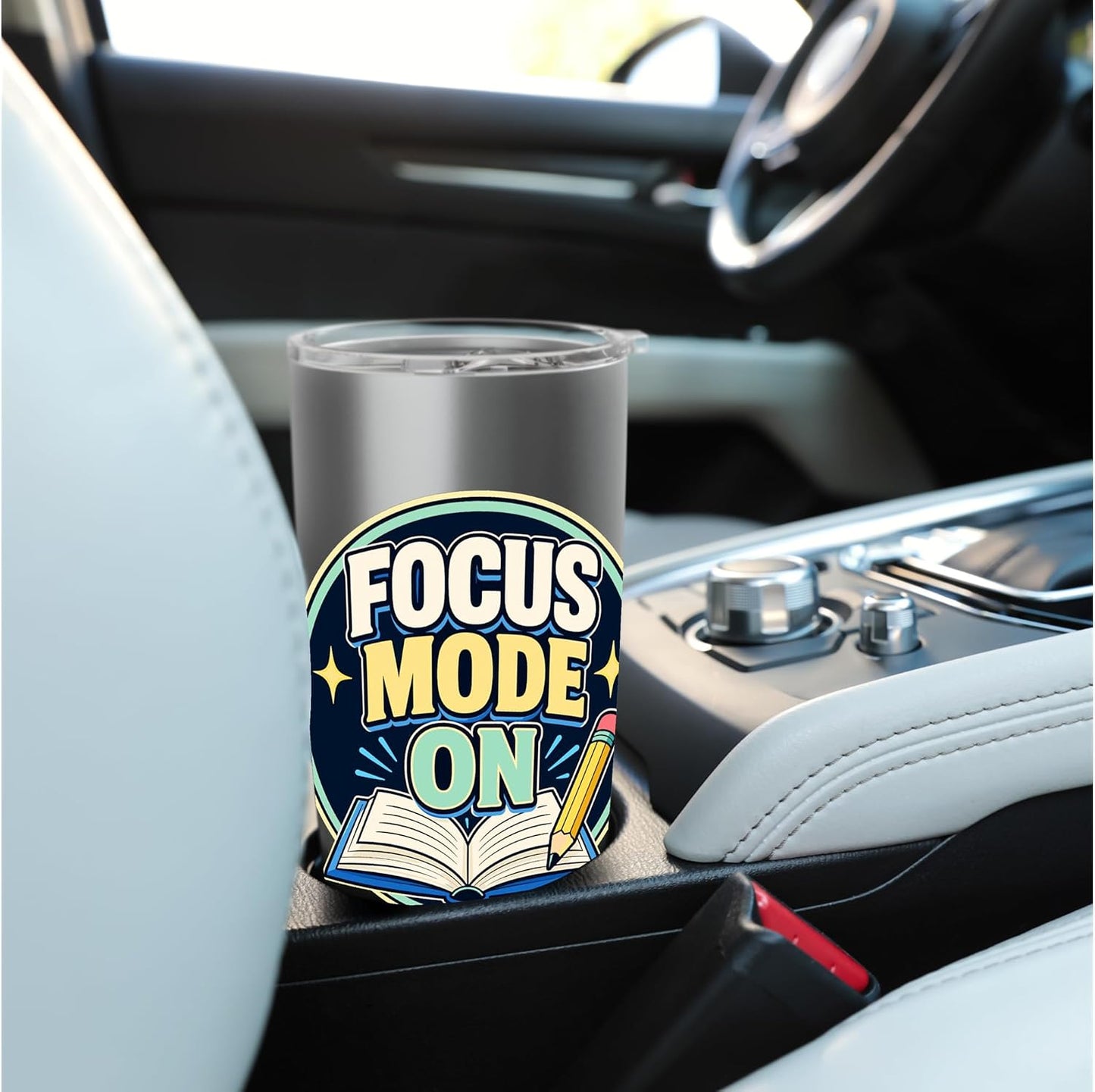 Focus Mode On Study Learn Stainless Steel Insulated Tumbler
