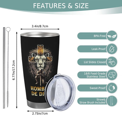 Spanish Papá Regalo 20oz Tumbler, Mexican Dad Gift for Men | Lovely Papá Mug Regalo, Heartfelt El Mejor Papa Del Mundo Present for Mexican Fathers