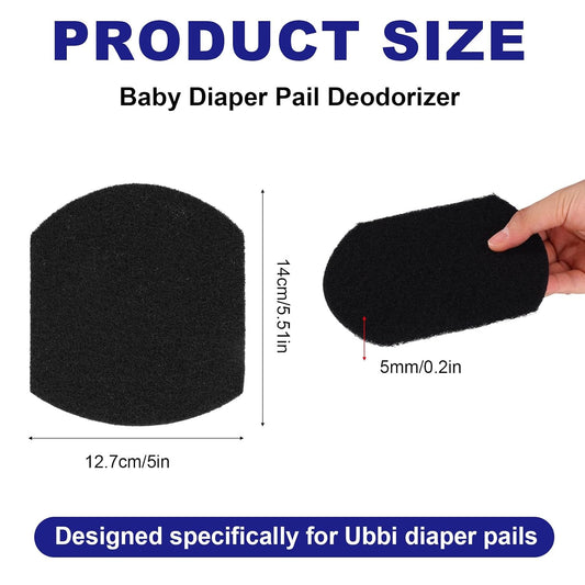12 Pack Baby Diaper Pail Deodorizer Carbon Filters Refills for Ubbi