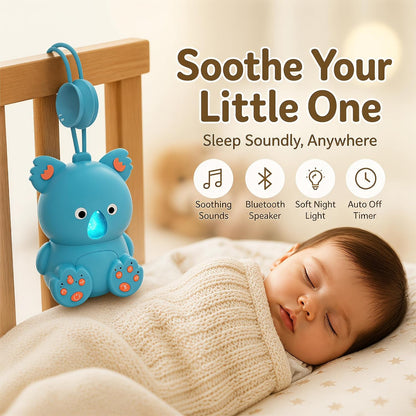 Portable White Noise Baby Sound Machine with Bluetooth Speaker and Timer