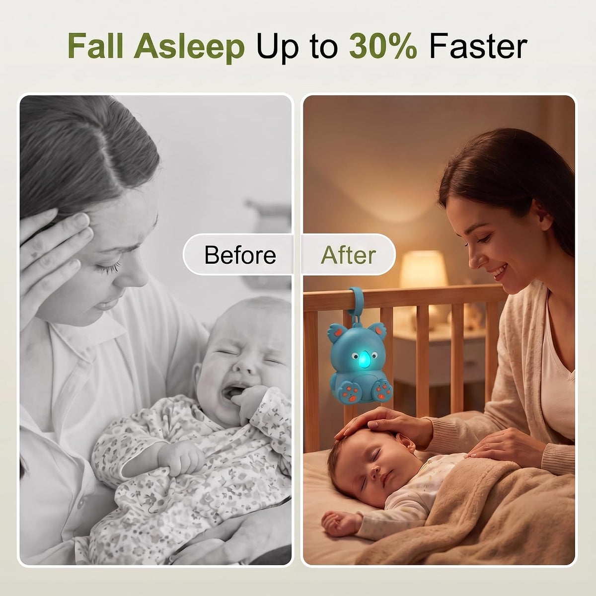Portable White Noise Baby Sound Machine with Bluetooth Speaker and Timer