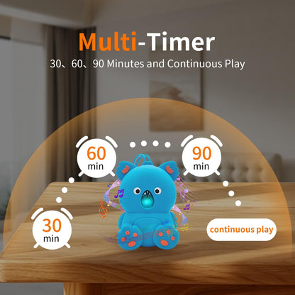 Portable White Noise Baby Sound Machine with Bluetooth Speaker and Timer