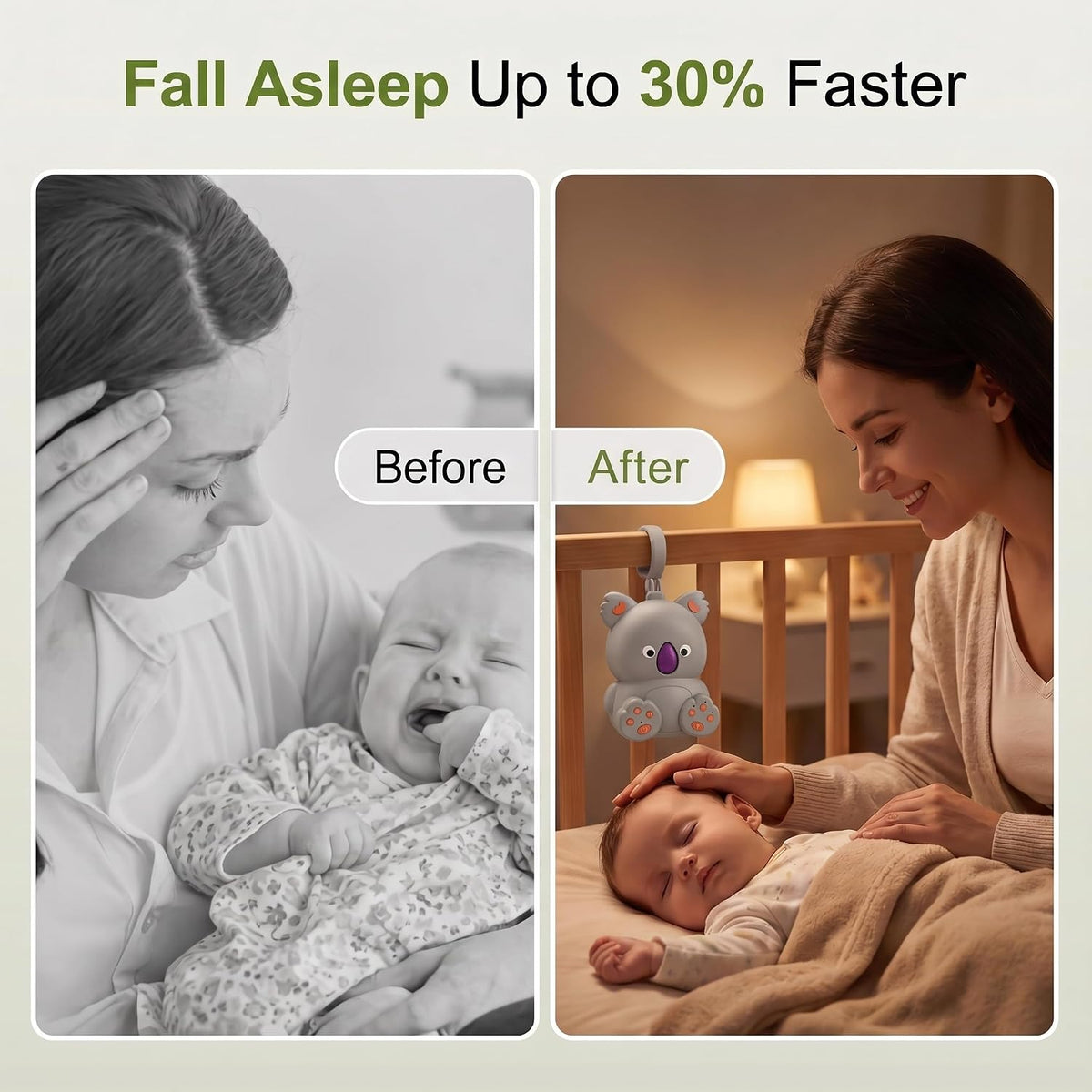 Portable White Noise Baby Sound Machine with Bluetooth Speaker and Timer