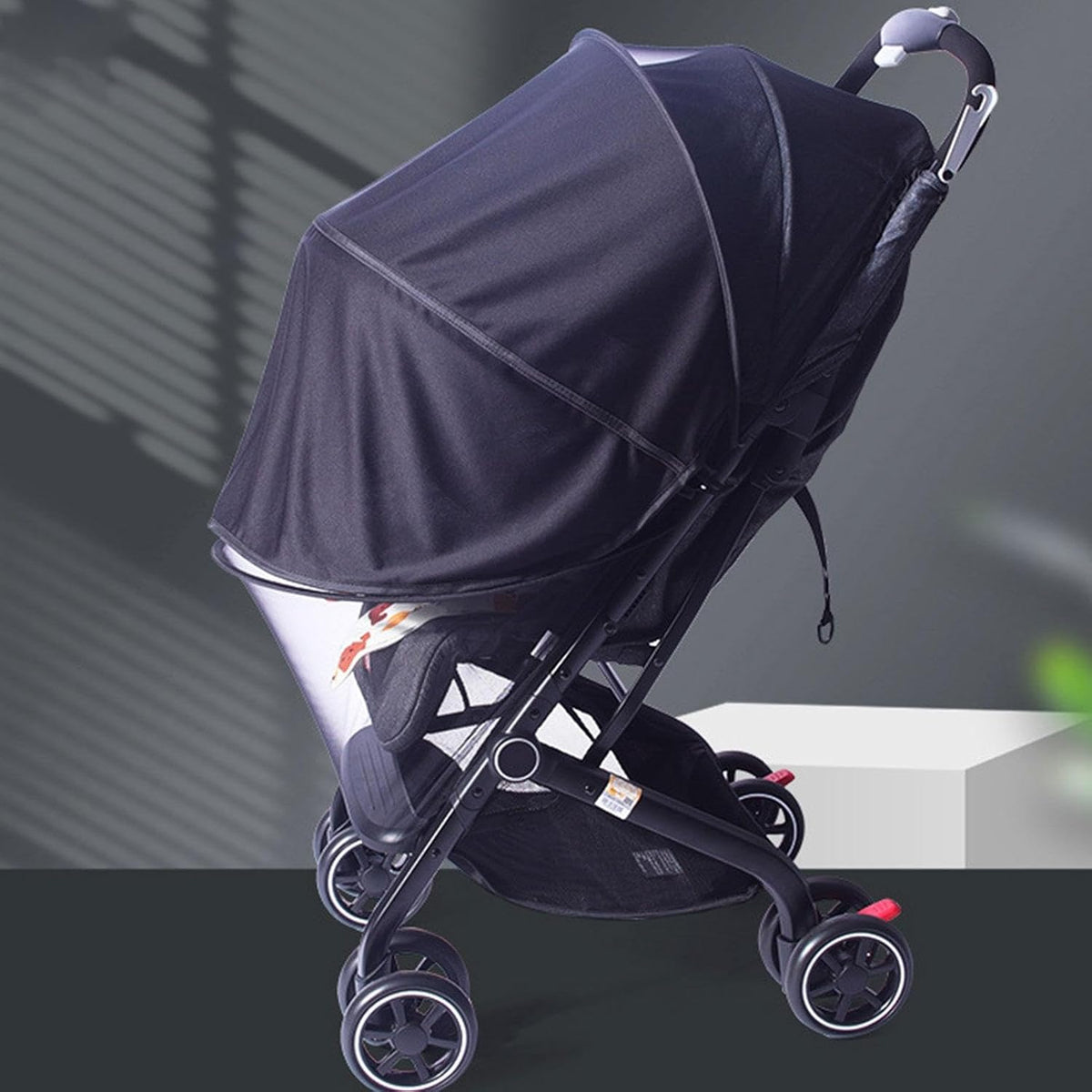 Stroller Cover for Sun - UPF50+ Canopy Extender, Breathable Shade