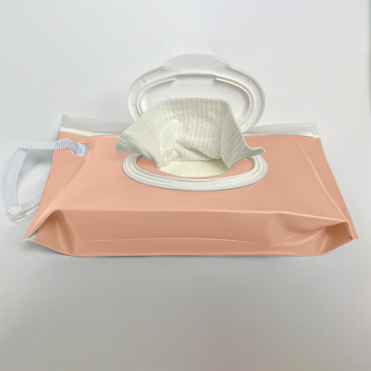 Portable Baby Wipe Case Travel Holder - Refillable Wipe Dispenser Pouches, Keeps Wipes Fresh & Moist, Lightweight, Durable, for Car, Diaper Bag, Stroller, Home & Travel (Set of 5, Pink)