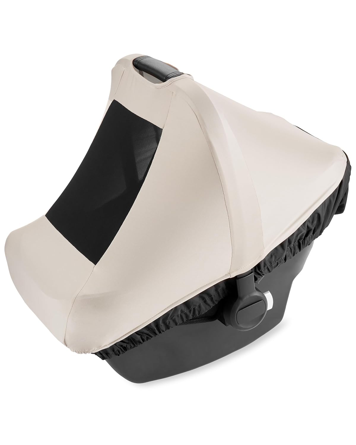 All Seasons Baby Car Seat Cover 4 in 1 Universal Fit with UPF40+ Sunshade and Water Resistant Fabric Oat