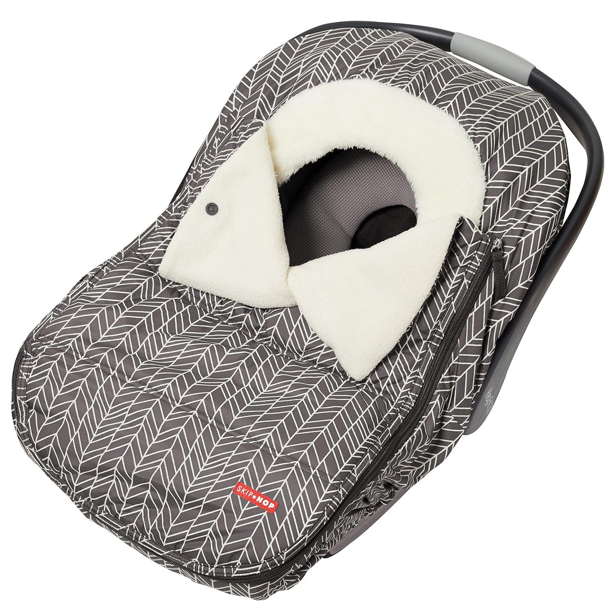 All Seasons Baby Car Seat Cover 4 in 1 Universal Fit with UPF40+ Sunshade and Water Resistant Fabric Oat