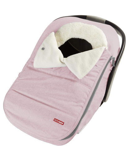 All Seasons Baby Car Seat Cover 4 in 1 Universal Fit with UPF40+ Sunshade and Water Resistant Fabric Oat