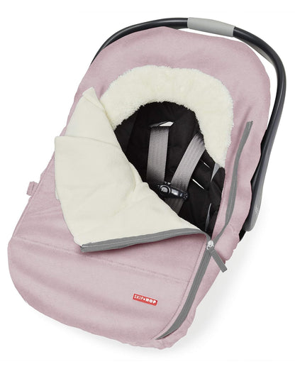 All Seasons Baby Car Seat Cover 4 in 1 Universal Fit with UPF40+ Sunshade and Water Resistant Fabric Oat