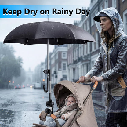 Stroller Umbrella Attachment, 300° Adjustable Chair Umbrella Holder
