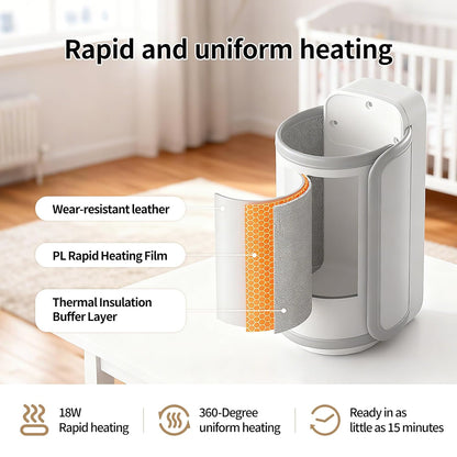 Portable Bottle Warmer, 6 Temperature Settings,6000 mAh Battery