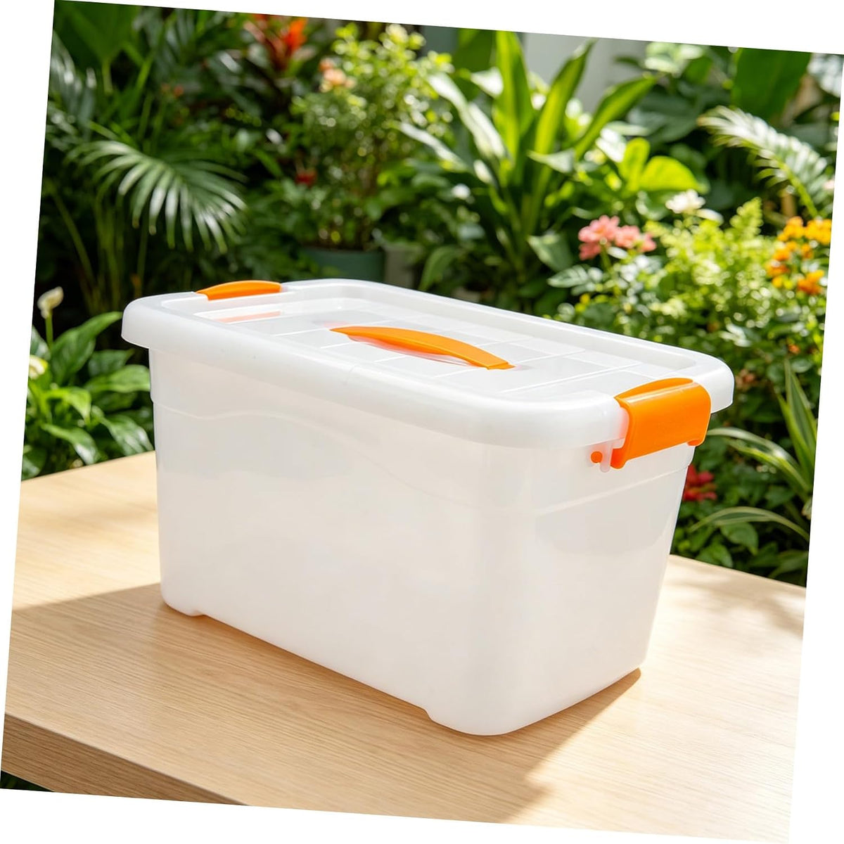 Large 10L Plastic Toy Storage Box Handle for Home Organization