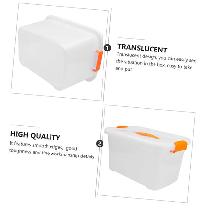 Large 10L Plastic Toy Storage Box Handle for Home Organization