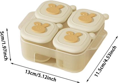 Food Freezer Tray,8 Pieces 40ml Storage Containers with Measurement Marks,Leakproof Silicone Freezer for Boys Girls Puree Breastmilk Dessert Snack Home Kitchen Camping (A)