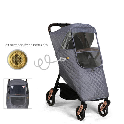 Owlike Universal Winter Baby Stroller Rain Cover Windproof Quilted Travel Weather Cover for Baby Stroller Pushchair