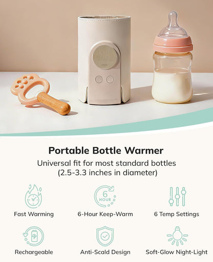 Umimile Portable Bottle Warmer for Travel, Heats Bottles Directly