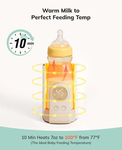Umimile Portable Bottle Warmer for Travel, Heats Bottles Directly