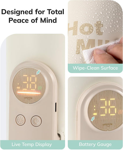 Umimile Portable Bottle Warmer for Travel, Heats Bottles Directly