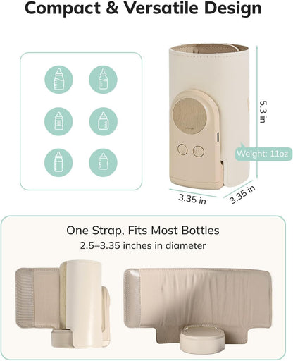 Umimile Portable Bottle Warmer for Travel, Heats Bottles Directly