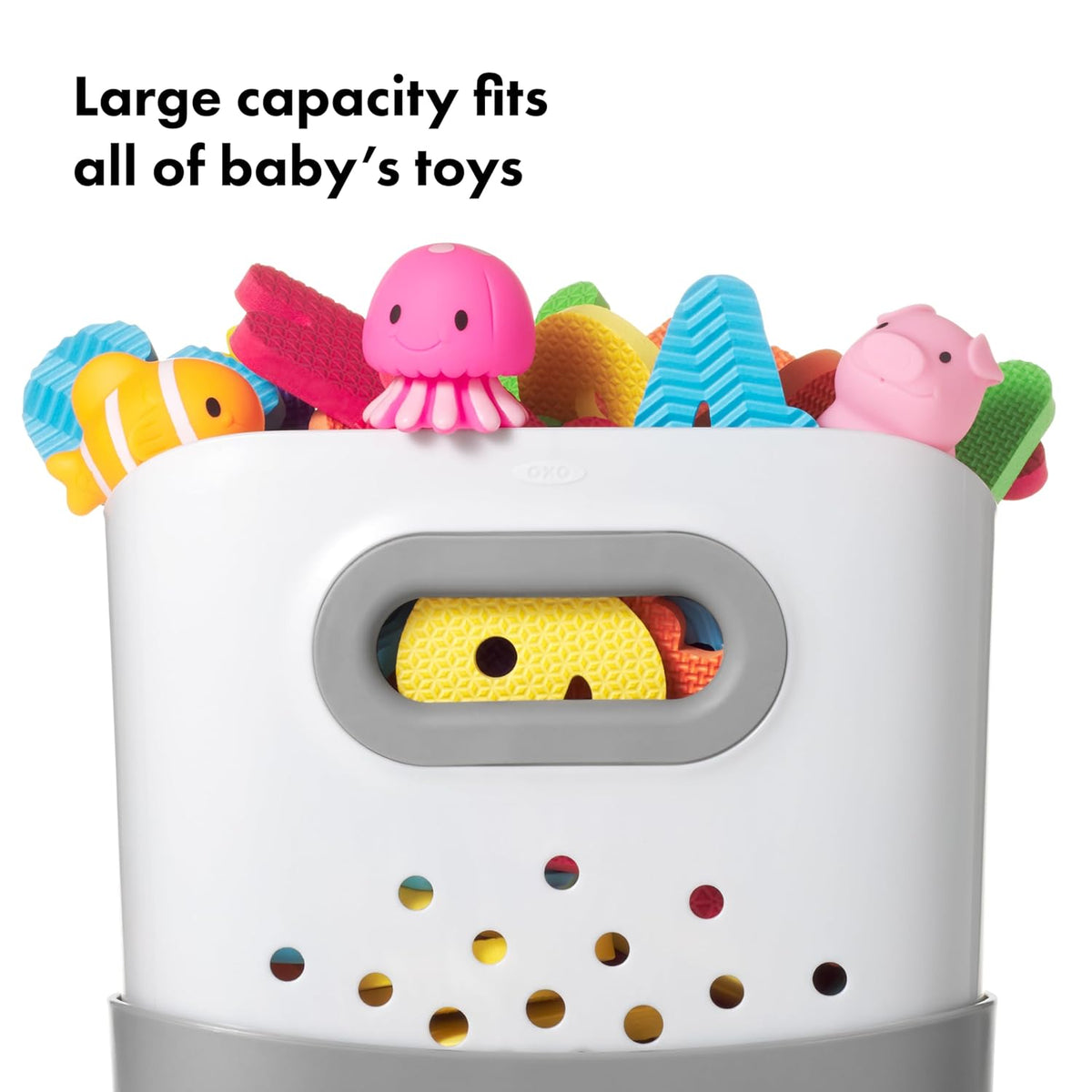 Stand Up Bath Toy Storage Organizer, Large, 7.1 L
