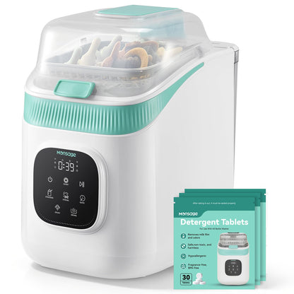 Baby Bottle Washer, Bottle Washer Pro, Sterilizer & Dryer,Baby Bottle Washer for Bottles, Pump Parts & Baby Essentials, Fast 19/49min Wash Cycles with 90 Detergent Tablets - Effortless, Time-Saving