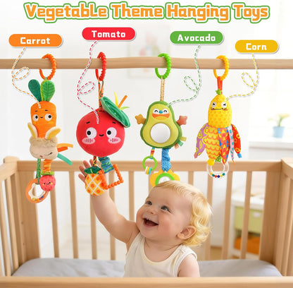 Carseat Toys Hanging for 0-6 Months Baby Stroller Hanging Toy for Sensory