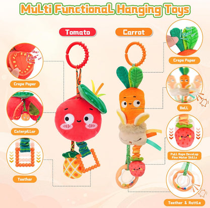 Carseat Toys Hanging for 0-6 Months Baby Stroller Hanging Toy for Sensory
