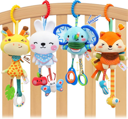 Carseat Toys Hanging for 0-6 Months Baby Stroller Hanging Toy for Sensory