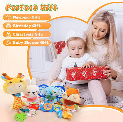 Carseat Toys Hanging for 0-6 Months Baby Stroller Hanging Toy for Sensory