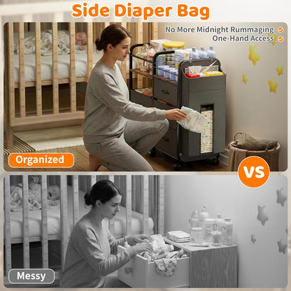 Baby Diaper Caddy Organizer Cart - Baby Organizers and Storage