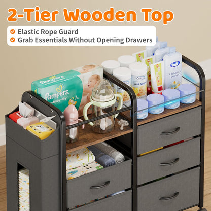 Baby Diaper Caddy Organizer Cart - Baby Organizers and Storage