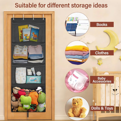 Over Door Stuffed Animal Storage, Hanging Plush Toy Organizer Holder