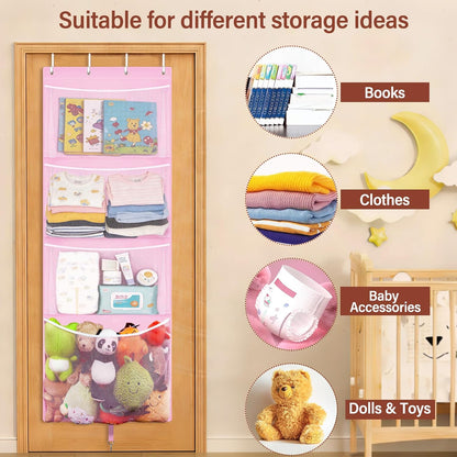 Over Door Stuffed Animal Storage, Hanging Plush Toy Organizer Holder