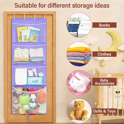 Over Door Stuffed Animal Storage, Hanging Plush Toy Organizer Holder