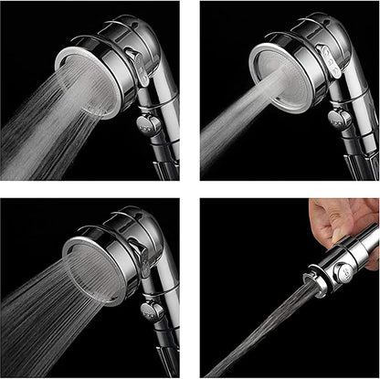 Sink Handheld Shower Kit with 9.8ft Telescopic Hose, Kitchen Bathroom Faucet Sprayer Attachment with 3 Adapters M22 M24 G1/2, for Hair Washing, Baby Shower, Pet Shower (Faucet Not Included)